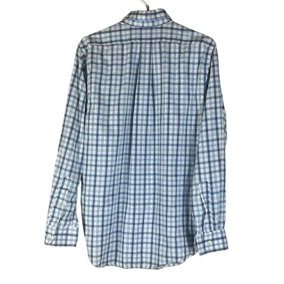 Vineyard Vines Button Front Blue Slim Fit Tucker Shirt Size Small - Picture 2 of 8